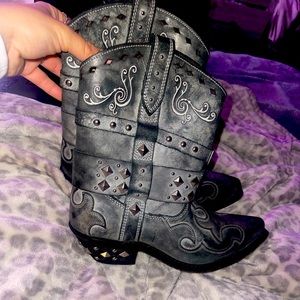 Rockin country women’s cowboy boots size 8